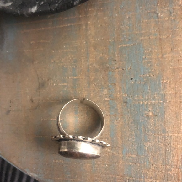 COPY - Leopard Jasper Stone, Silver Ring - Picture 4 of 4